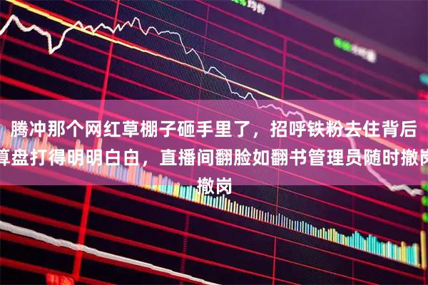 腾冲那个网红草棚子砸手里了，招呼铁粉去住背后算盘打得明明白白，直播间翻脸如翻书管理员随时撤岗